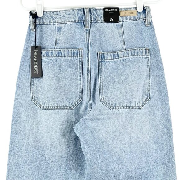 BLANKNYC Women's Blue Denim Jeans Size 26 High Rise Tapered Leg Cotton NWT - Picture 4 of 16